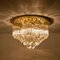 Triedri Crystal Gold-Plated Flush Mount from Venini, Italy 6