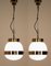 Delta Grande Glass and Brass Pendant Lights by Sergio Mazza for Artemide, 1960s, Set of 2 10