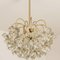 Glass and Brass Chandelier from Sische, 1960s 13