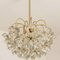 Glass and Brass Chandelier from Sische, 1960s, Image 13