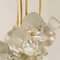 Glass and Brass Chandelier from Sische, 1960s 14