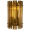 Large Murano Wall Sconces in Glass and Brass, Set of 2 2