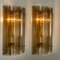 Große Murano Wandlampen aus Glas und Messing, 2er Set 6