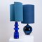 Table Lamps from Holmegaard with New Silk Custom Made Lampshades René Houben, Set of 2 6