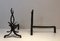 Wrought Iron Andirons by Raymond Subes, France, 1940s, Set of 2 4