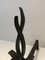 Wrought Iron Andirons by Raymond Subes, France, 1940s, Set of 2 6