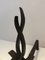 Wrought Iron Andirons by Raymond Subes, France, 1940s, Set of 2, Image 6