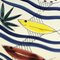Keramik Schale mit Fisch Motiven von Inger Waage für Stavangerflint, 1950er 2