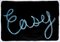 Pintura de caligrafía Easy Background en blanco sobre papel, Word Art, azul cielo, gris, 2021, Imagen 1