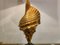 Vintage Brass Sea Shell Table Lamp, 1970s, Image 9
