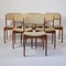 Teak Model 49 Dining Chairs by Erik Buch for Odense Maskinsnedkeri, 1950s, Set of 6, Image 1