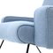 Light Blue Fabric Armchair, 1960s, Image 7