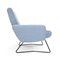 Fauteuil en Tissu Bleu Clair, 1960s 5