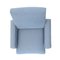 Light Blue Fabric Armchair, 1960s, Image 6