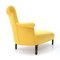 Louis Philippe Style Yellow Fabric Chaise Longue, 1800s, Image 4