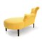 Louis Philippe Style Yellow Fabric Chaise Longue, 1800s 5