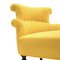 Louis Philippe Style Yellow Fabric Chaise Longue, 1800s 7