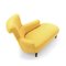 Louis Philippe Style Yellow Fabric Chaise Longue, 1800s, Image 3