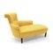 Louis Philippe Style Yellow Fabric Chaise Longue, 1800s 2