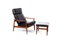 FD164 Teak Lounge Chair and Ottoman by Arne Vodder for France & Søn / France & Daverkosen, 1960s, Set of 2 1