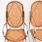 Retro Chrome & Bamboo Rocking Chairs, 1970s, Set of 2 5