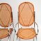 Retro Chrome & Bamboo Rocking Chairs, 1970s, Set of 2 6