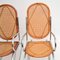 Retro Chrome & Bamboo Rocking Chairs, 1970s, Set of 2, Image 6