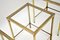 Vintage Brass & Glass Nesting Tables, 1960s, Set of 3 11