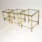 Vintage Brass & Glass Nesting Tables, 1960s, Set of 3 6
