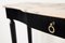 Italian Pink Marble, Brass & Lacquered Wood Console Table from La Permanente Mobili Cantù, 1950s, Image 7