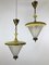 Italienische Mid-Century Deckenlampen von Lumi, 1950er, 2er Set 1