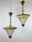 Mid-Century Italian Ceiling Lamps from Lumi, 1950s, Set of 2, Image 1