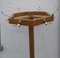 Yellow-Brown Ash Adjustable Coat & Umbrella Stand with Brass-Colored Hooks, 1970s 3