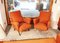 Orangefarbener italienischer Vintage Sessel, 1950er 1