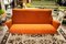 Italienisches Vintage Sofa in Orange, 1950er 1