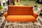 Vintage Italian Orange Sofa, 1950s 1