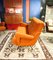 Italienisches Vintage Sofa in Orange, 1950er 2