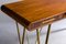 Large Danish Teak & Brass Desk from Toften, 1960s 3