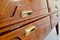 Credenza in legno di noce, marmo di Carrara e ottone, Italia, anni '60, Immagine 6