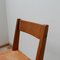 Vintage French Elm & Leather S24 Dining Chairs by Pierre Chapo, Set of 4 7