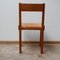 Vintage French Elm & Leather S24 Dining Chairs by Pierre Chapo, Set of 4 4