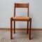 Vintage French Elm & Leather S24 Dining Chairs by Pierre Chapo, Set of 4 2