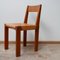 Vintage French Elm & Leather S24 Dining Chairs by Pierre Chapo, Set of 4 1