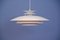 Danish White & Lilac Ceiling Lamp, 1970s, Image 1