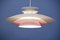 Danish White & Lilac Ceiling Lamp, 1970s, Image 8