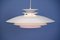 Danish White & Lilac Ceiling Lamp, 1970s, Image 4