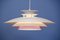 Danish White & Lilac Ceiling Lamp, 1970s, Image 7