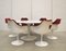 Set de Table et Chaises Tulipe en Marbre par Eero Saarinen pour Knoll Inc. / Knoll International, 2000s, Set de 7 2