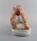 Large Hand-Painted Porcelain Amphora Figure of Bear, 1930s, Czechoslovakia 5