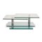 K500 Glass and Chrome Coffee Table by Ronald Schmitt 5